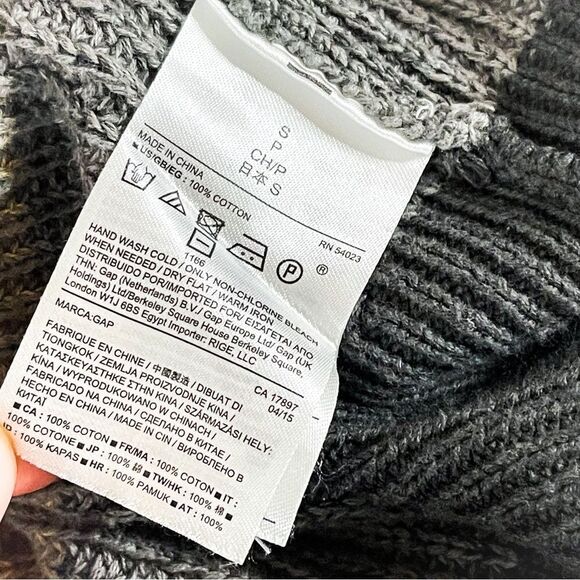 Gap Women's Striped Long Open-Front Cardigan Size Small - Picture 5 of 5